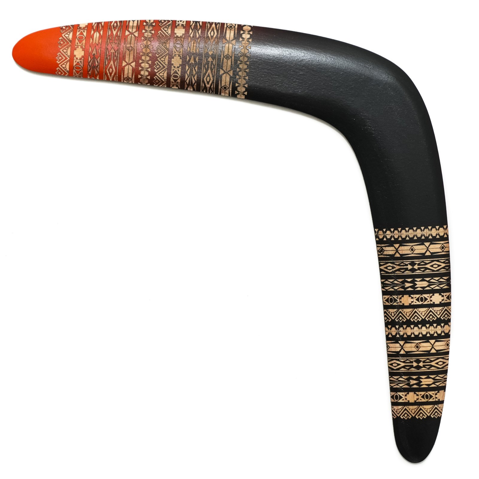Tribal Ember Handcrafted Wooden Boomerang